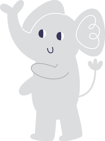 Elephant Hand Drawnのイラスト素材