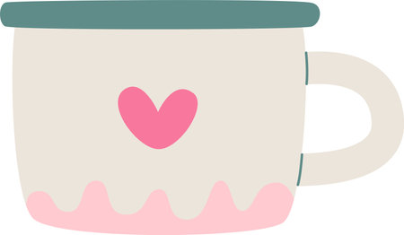 Tea Cup Hand Drawnのイラスト素材