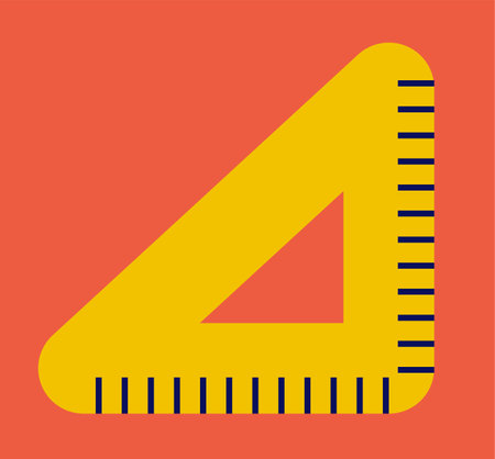 Triangle Ruler School Card Posterのイラスト素材