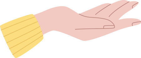 Human Hand Holding Somethingのイラスト素材