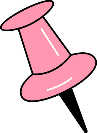 Drawing Pin School Stationeryのイラスト素材