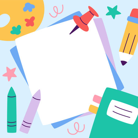 Back To School Posterのイラスト素材