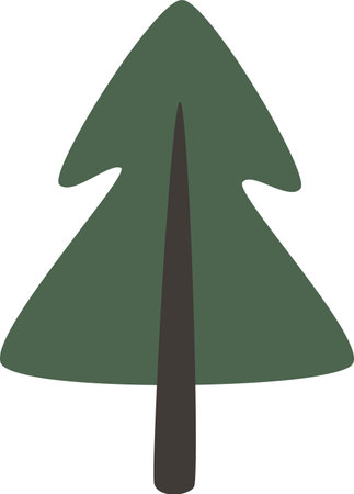 Hand Drawn Fir Treeのイラスト素材