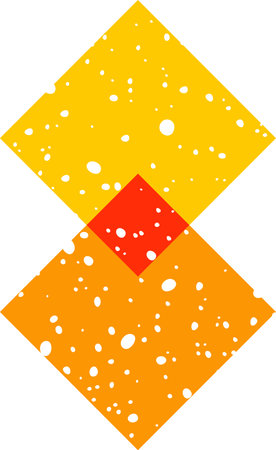 Geometric Squares Risograph Effectのイラスト素材