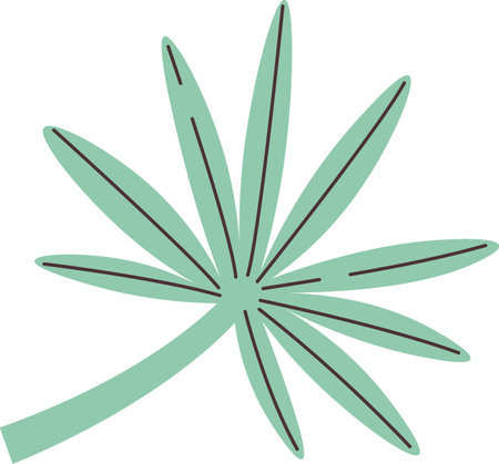 Tropical Leaf Iconのイラスト素材