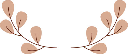 Floral Autumn Wedding Frameのイラスト素材