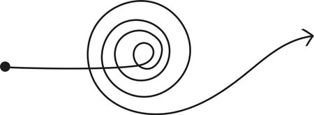 Chaotic Line Arrow Doodleのイラスト素材