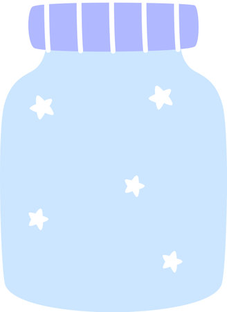 Jar With Starsのイラスト素材