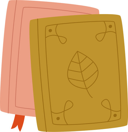 Books With Leafのイラスト素材