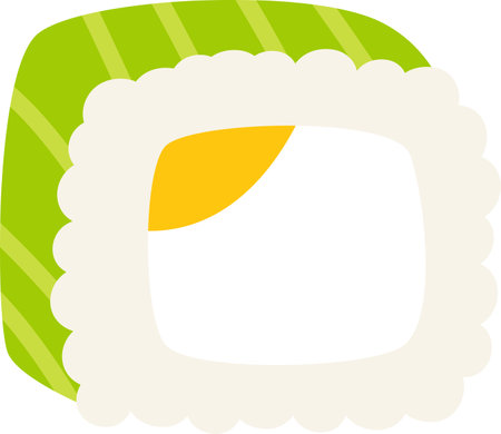 Sushi Kawaii Japanese Foodのイラスト素材