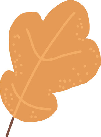 Handdrawn Autumn Leafのイラスト素材