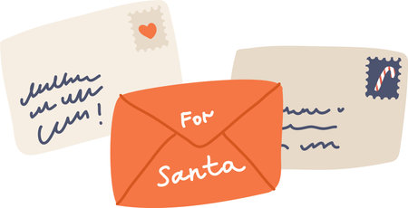 Hand Drawn Letters To Santa