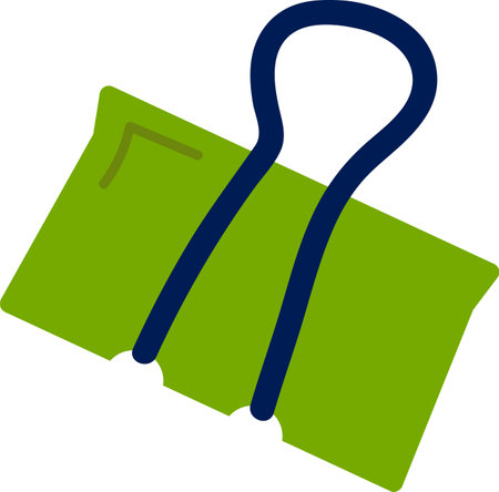 Handdrawn Binder Clipのイラスト素材