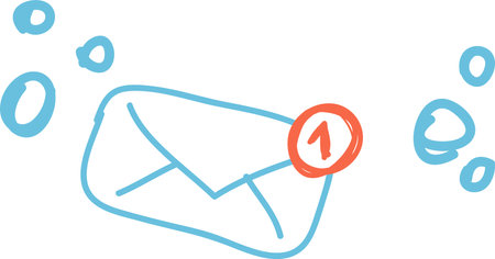 Handdrawn Inbox Email Message Doodle