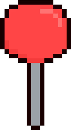 Pixel Art Lollipopのイラスト素材