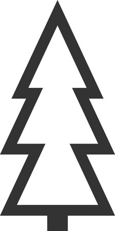 Christmas Tree Geometric Drawingのイラスト素材