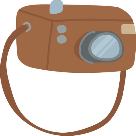 Hand Drawn Retro Cameraのイラスト素材