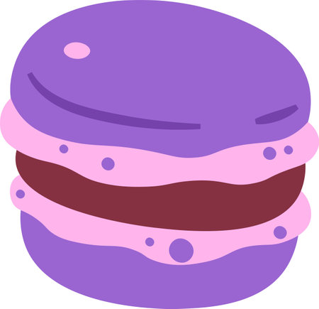 Hand Drawn Macaroonのイラスト素材
