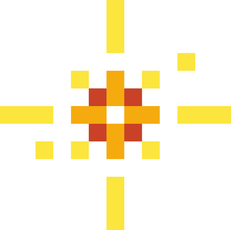 Pixel Star Sparkleのイラスト素材