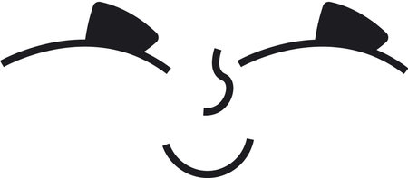 Cartoon Character Face Emotionのイラスト素材