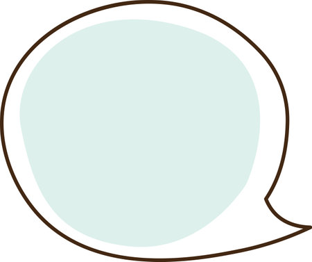 Hand Drawn Speech Bubble Iconのイラスト素材