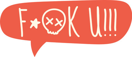 Angry Words Speech Bubbleのイラスト素材