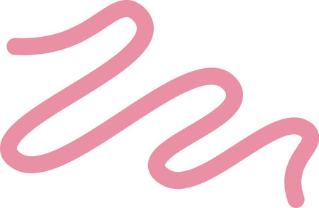 Hand Drawn Abstract Curly Lineのイラスト素材