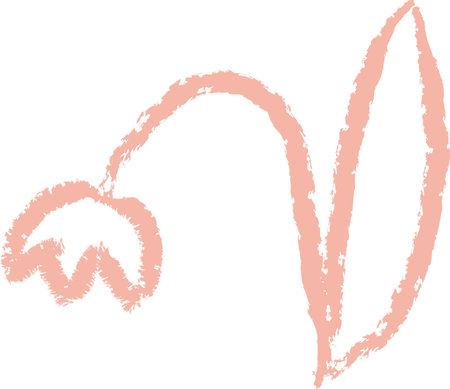 Tulip Crayon Pencil Childish Artのイラスト素材