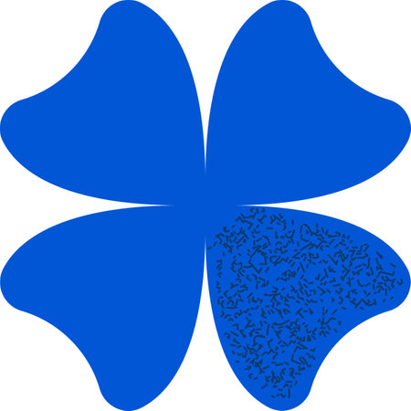 Geometric Flower Shape With Textureのイラスト素材
