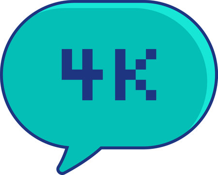 4K Speech Bubbleのイラスト素材