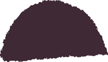 Doodle Circle Halfのイラスト素材