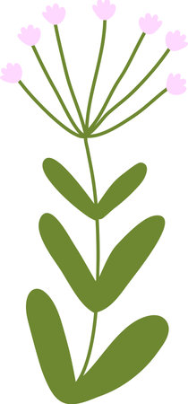 Simple Hand Drawn Flowerのイラスト素材