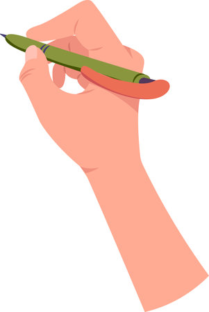Hand With Penのイラスト素材
