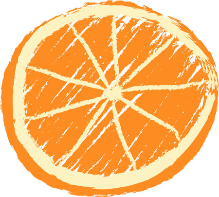 Orange Crayon Pencil Artのイラスト素材