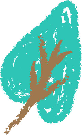 Childish Scribble Treeのイラスト素材