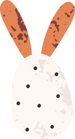Easter Egg With Rabbit Earsのイラスト素材