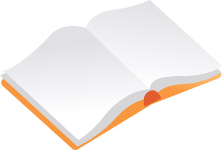 Opened Book Literatureのイラスト素材