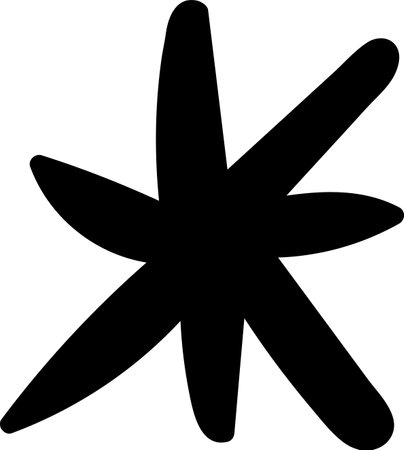 Hand Drawn Abstract Starのイラスト素材