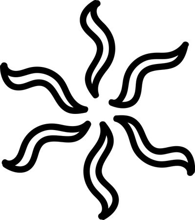 Abstract Lined Starのイラスト素材