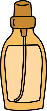 Perfume Bottle Doodleのイラスト素材