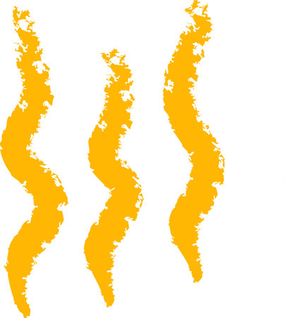 Crayon Art Waves Patternのイラスト素材