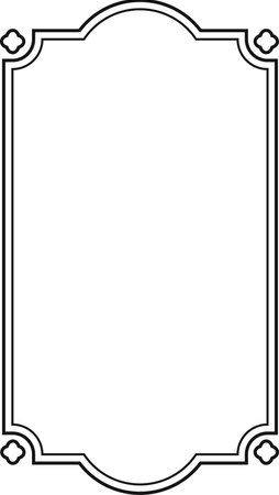 Elegant Ornate Frame Outlineのイラスト素材