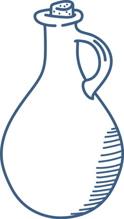 Minimalist Bottle with Corkのイラスト素材