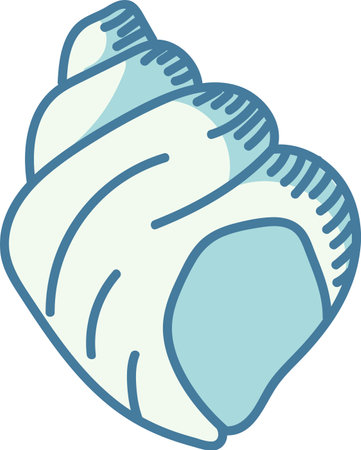 Spiral Seashell Drawingのイラスト素材