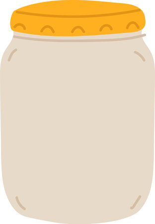 Simple Jar with Lidのイラスト素材