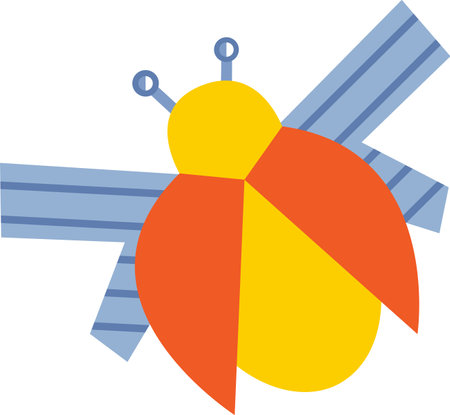 Ladybug Paper Cutのイラスト素材