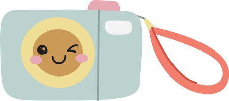 Smiling Camera Characterのイラスト素材