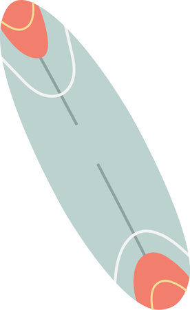 Surfboard with Abstract Patternsのイラスト素材