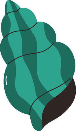 Spiral Seashell Drawingのイラスト素材