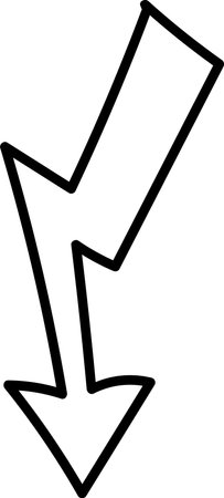 Lightning Bolt Outlineのイラスト素材